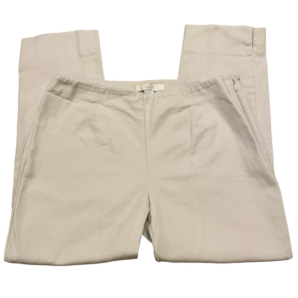 Chico’s Cotton Tan Flat Front Capris. Size 4 - Picture 3 of 6
